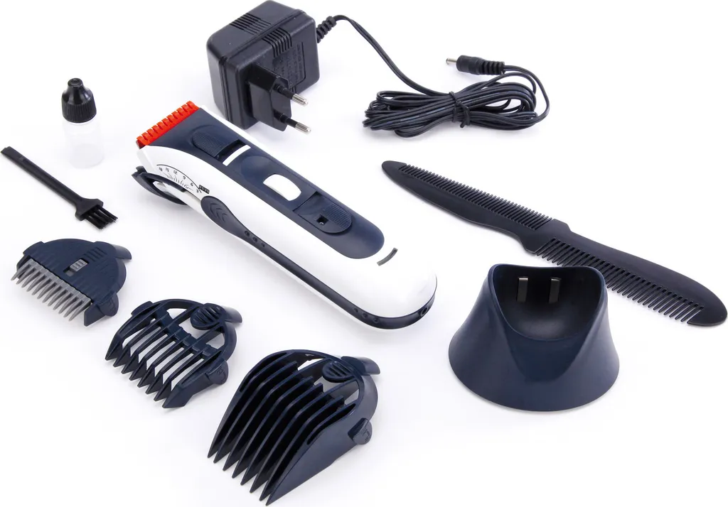 JATA MP373N Tondeuse à cheveux avec lames de précision Noir et Argent
