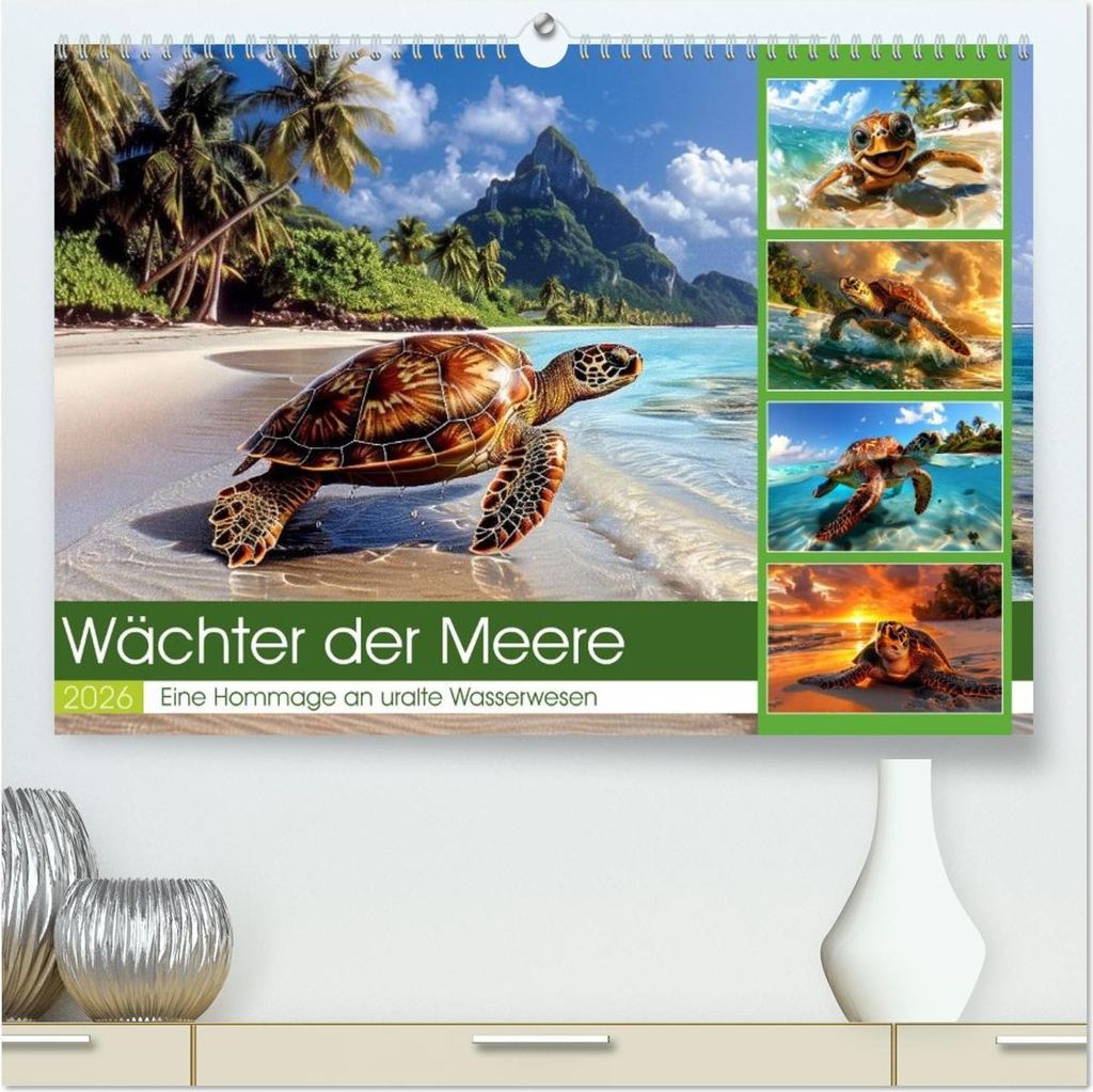 Wächter der Meere (hochwertiger Premium Wandkalender 2026 DIN A2 quer), Kunstdruck in Hochglanz