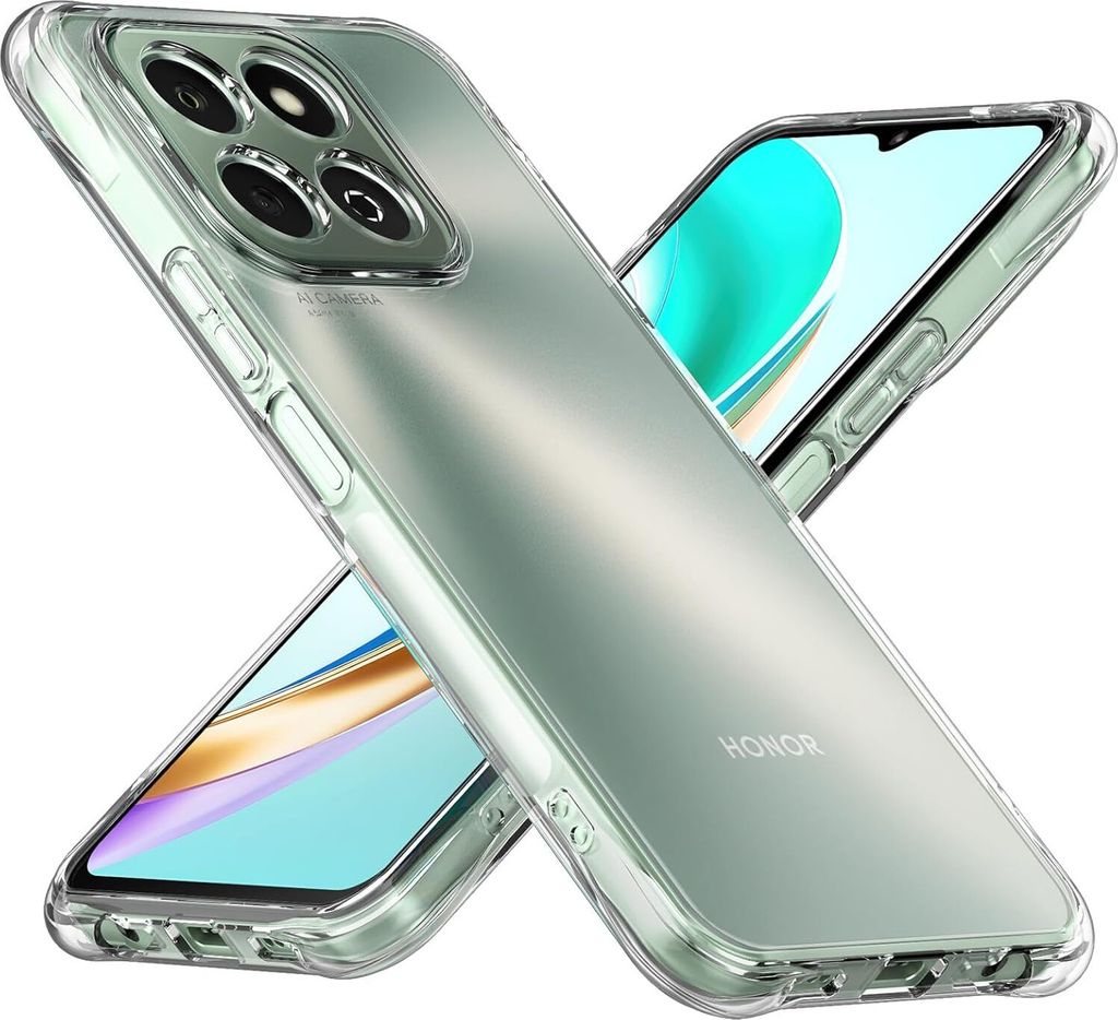 Hülle für Honor X6b Weich Transparent Handyhülle mit Verstärkte Ecken Bumper Schutzhülle