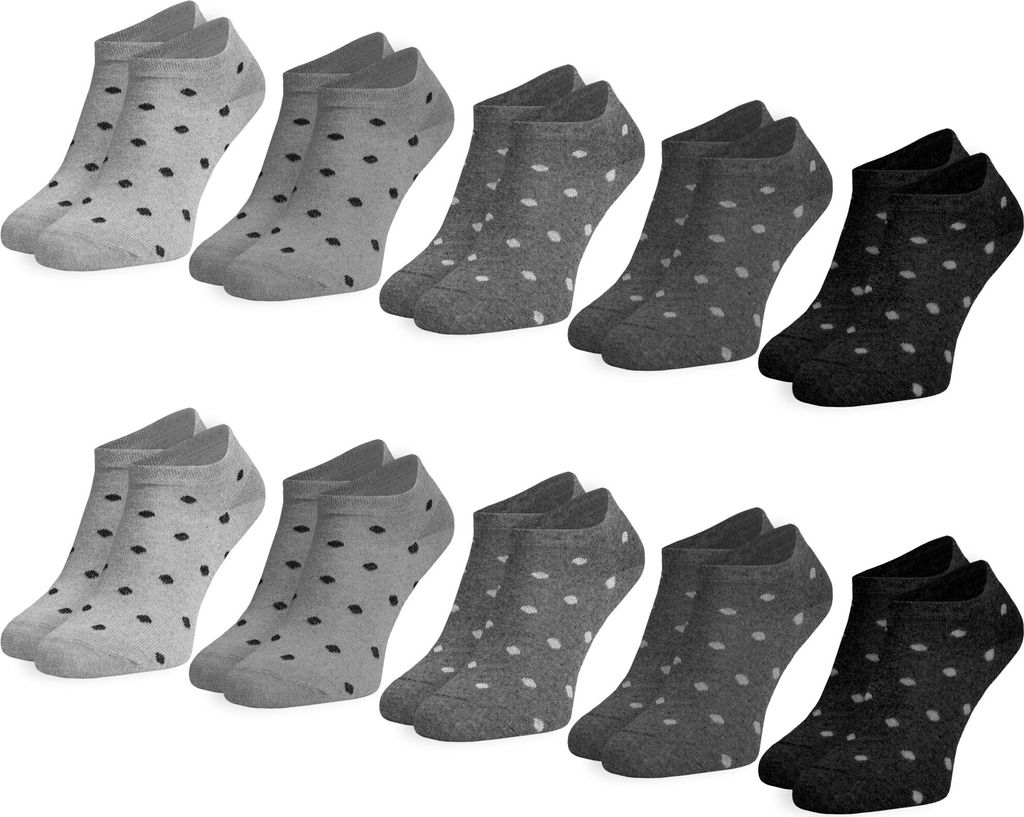 OCERA 10 Paar Damen Sneaker Socken mit einfarbigem Produktbild 