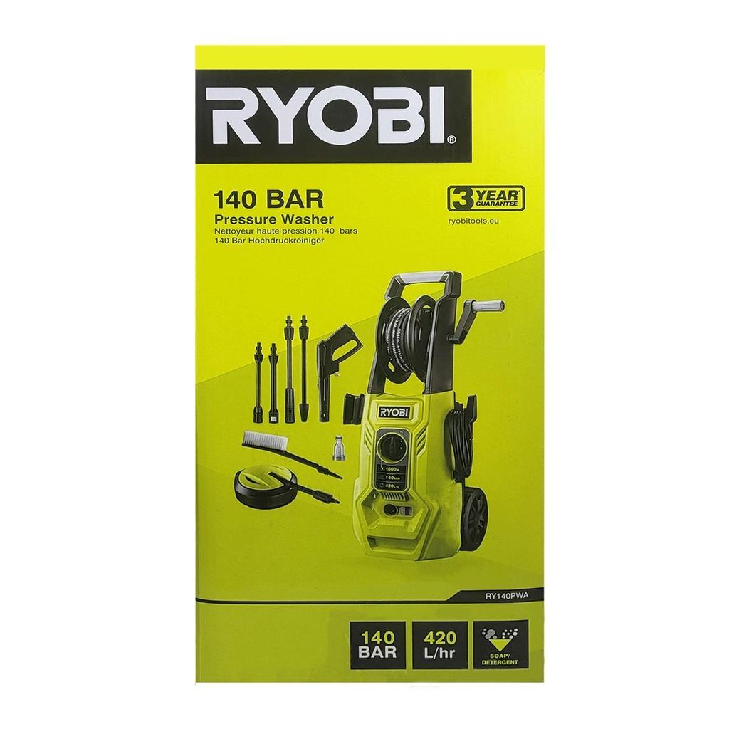 RYOBI Hochdruckreiniger 140 bar Produktbild 