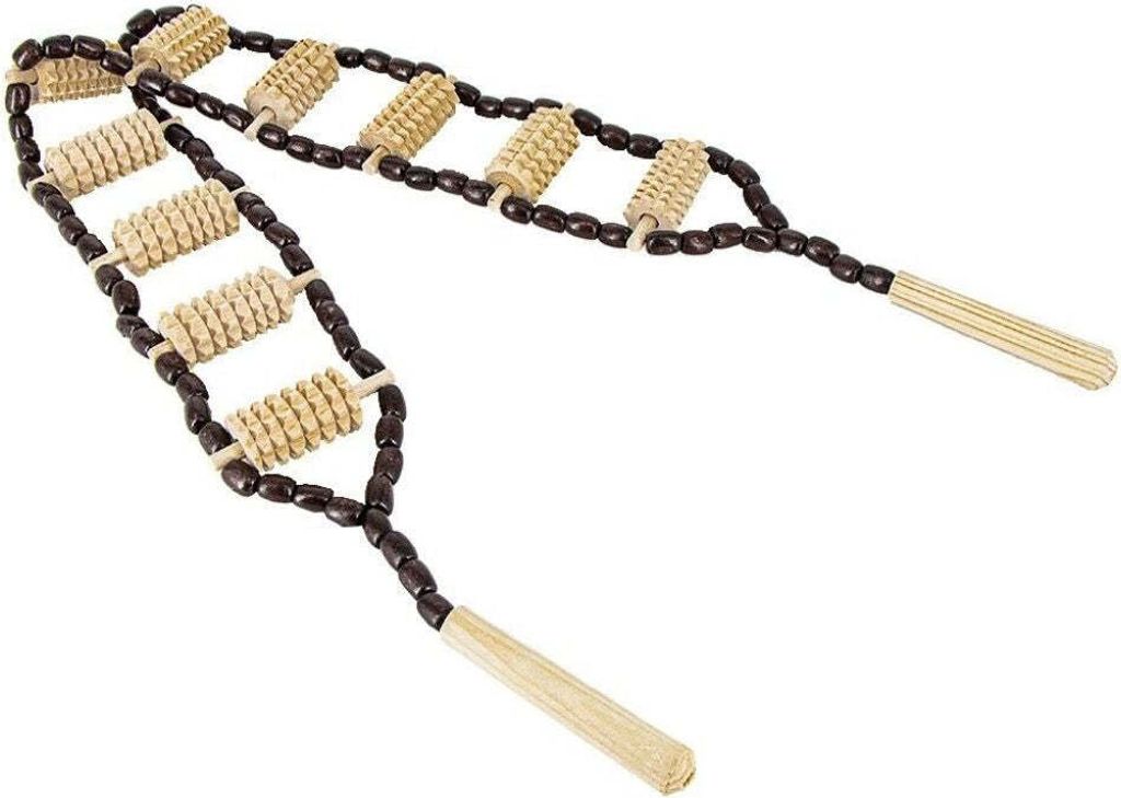 Rücken-Massagerollband aus Holz, 120 cm Produktbild 
