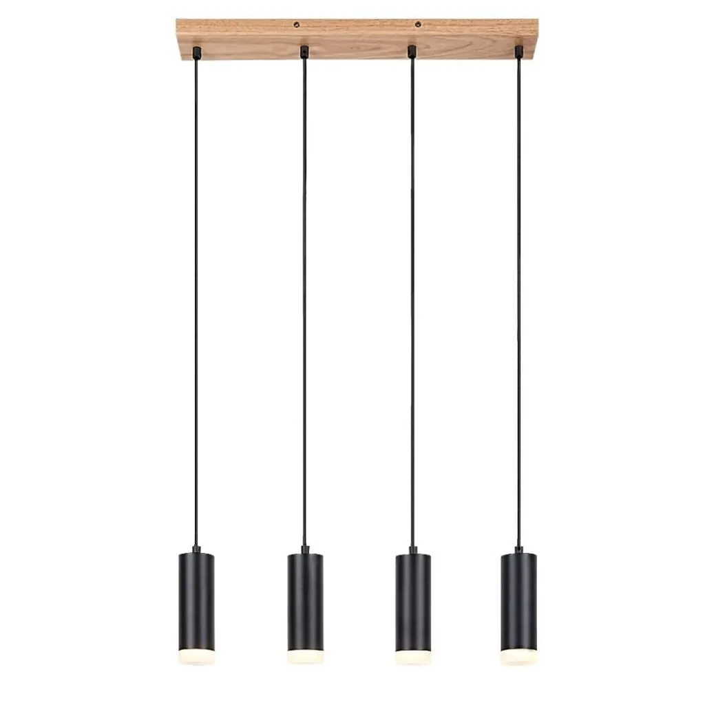 Suspension pour table à manger bois de chêne Toras Rabalux 4x5W GU10