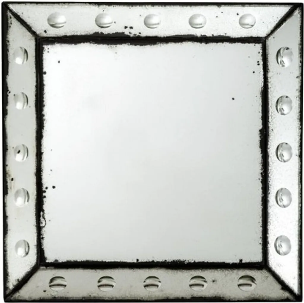 Miroir Mural 40x40 cm - Agrandir une Pièce avec Style Vintage Antique