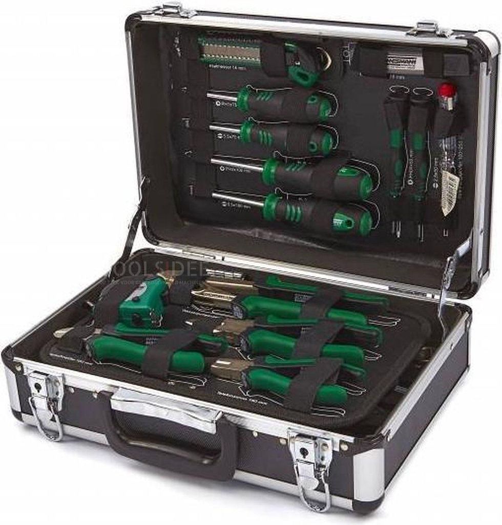 Brüder Mannesmann Coffret à outils en aluminium 90 pcs