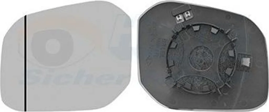 Miroir de rétroviseur VAN Wezel 5854837 HAGUS pour VW