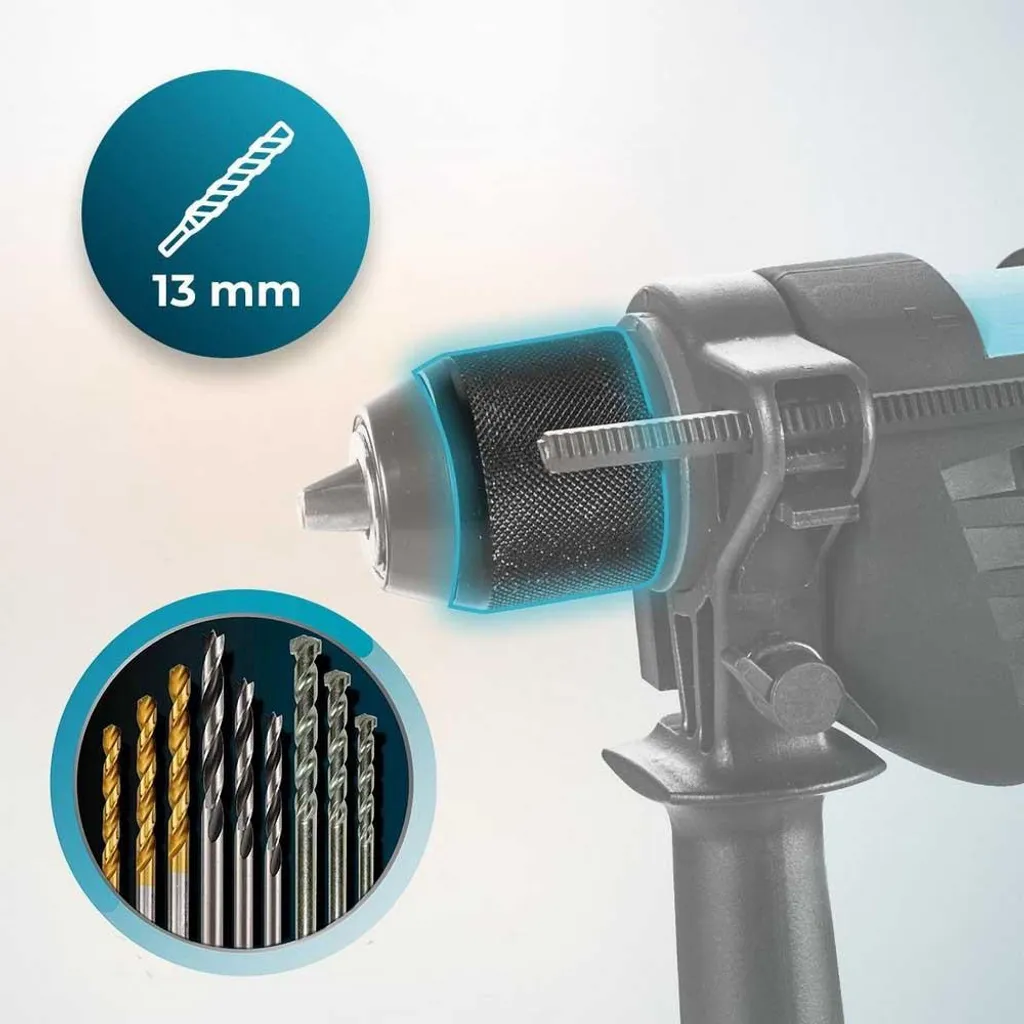 Cecotec PowerDrill 850 Keyless Perceuse à Percussion 850W Mandrin Auto