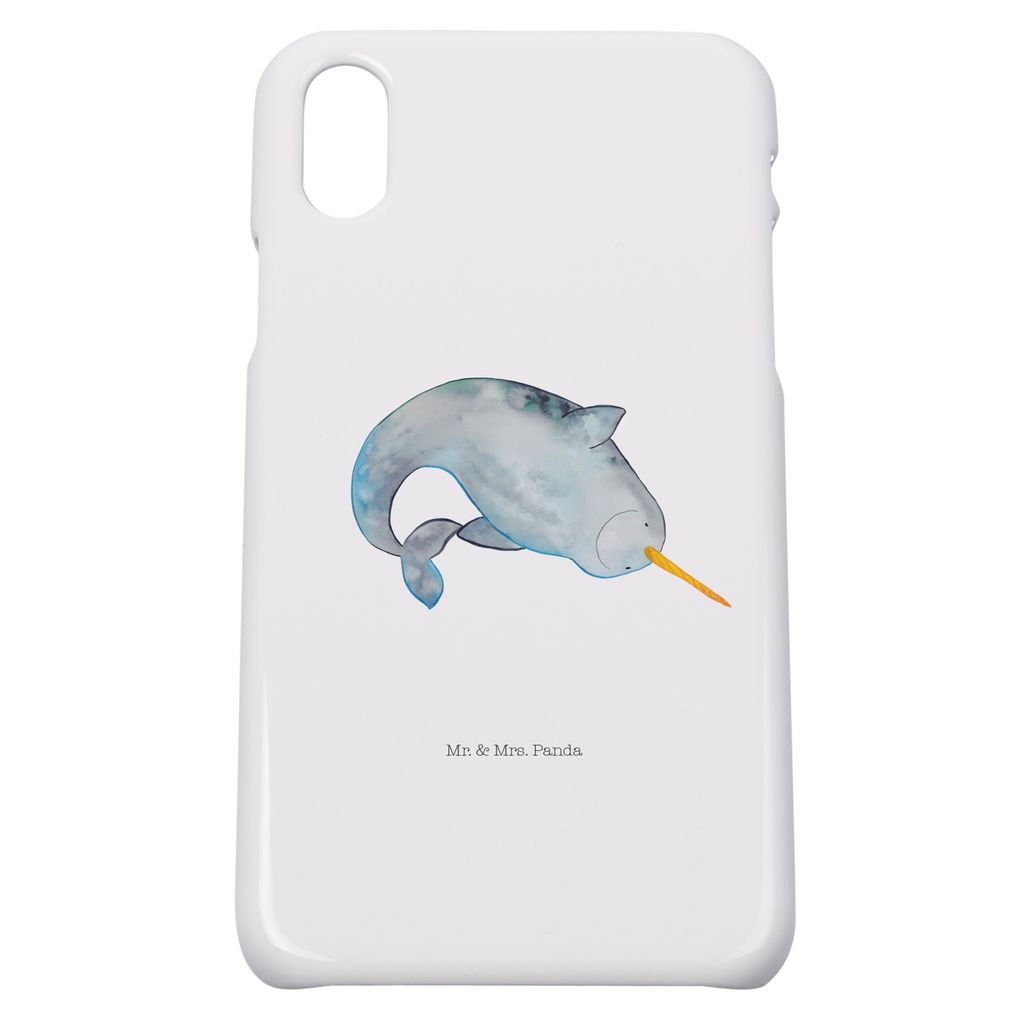 Mr. & Mrs. Panda Iphone 10 Handyhülle Narwal - Weiß - Geschenk, X, Wal, Hülle, Kinderzimmer, Hausfrau, Putzen, Handy, Aufräumen, Meer, Case