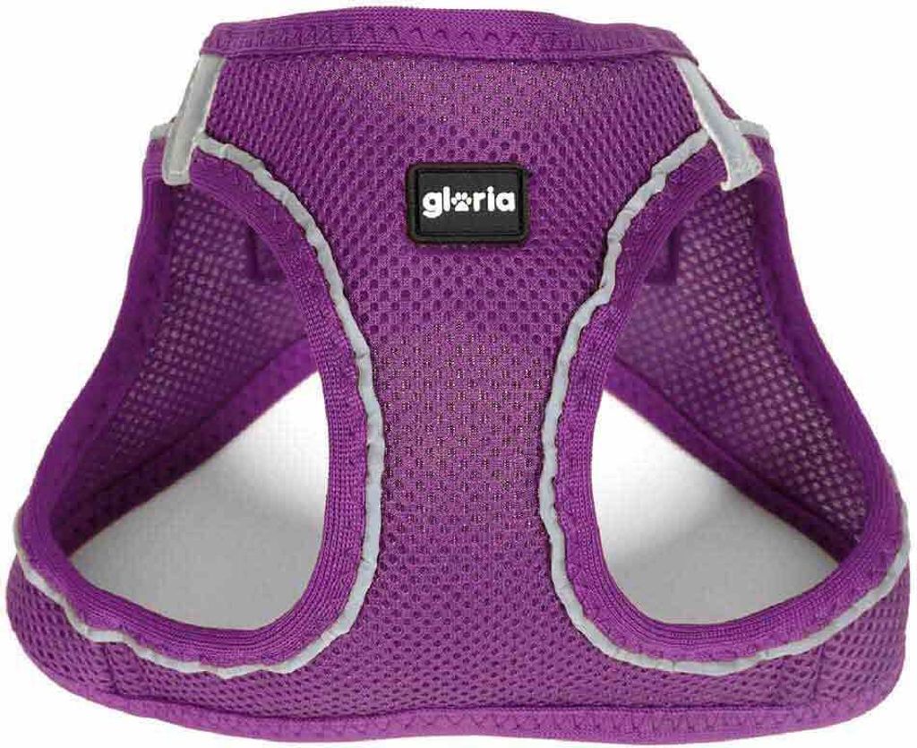 Hundegeschirr Gloria Air Mesh Trek Star Einstellbar Lila L (33,4-35 cm)