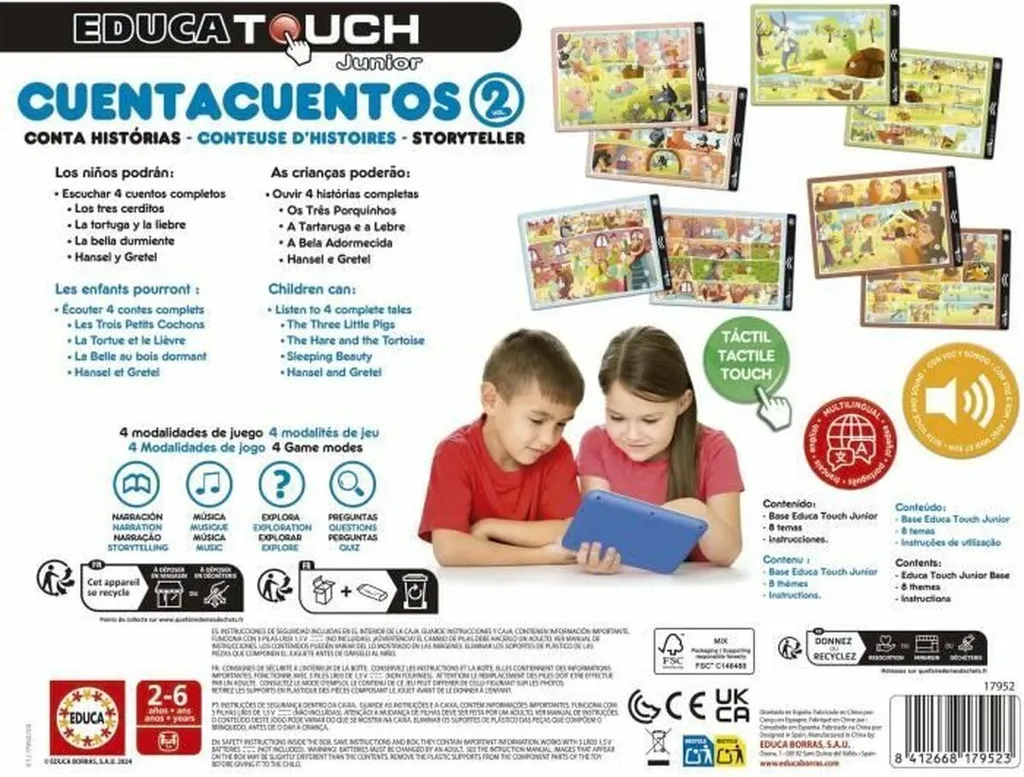 Conteuse d'histoires Educa 17952 Touch Junior interactive
