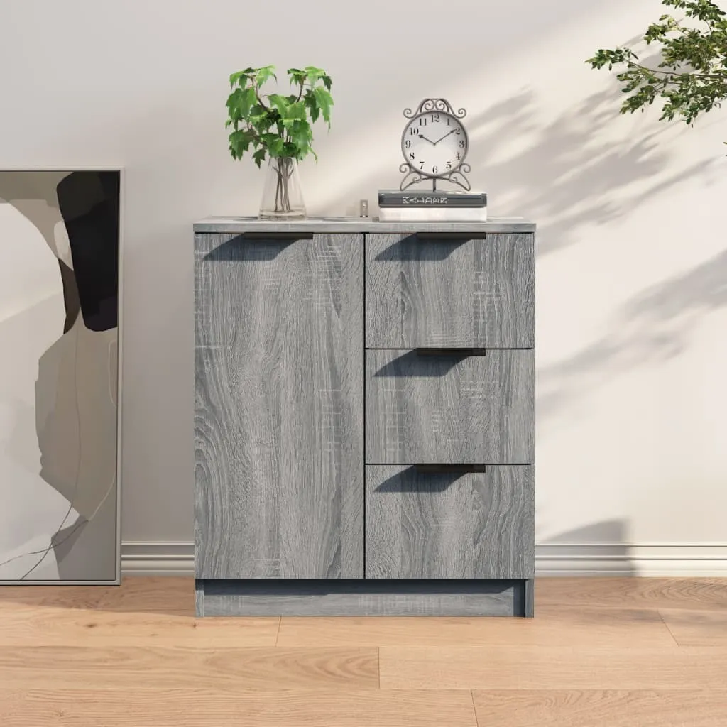 Credenza Grigio Sonoma vidaXL 60x30x70 cm - Mobiletto Salvaspazio Cucina