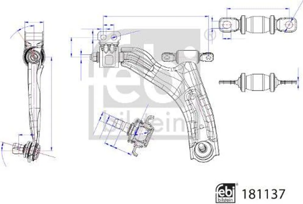 Réparer suspension Spark : Bras de roue FEBI 181137 conforme OE 95032441