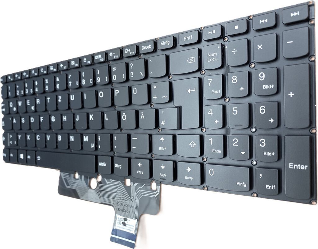 DEUTSCHE - Tastatur Keyboard Beleuchtung kompatibel für Lenovo IdeaPad 510-15ISK 80SR00DWMB