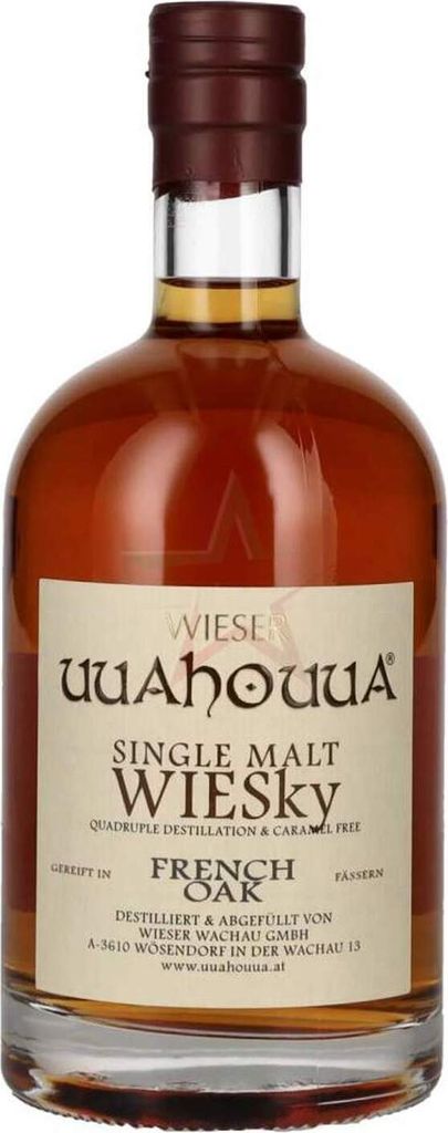Wieser Single Malt WIESky French Oak Whisky 40 % 0,50 lt.