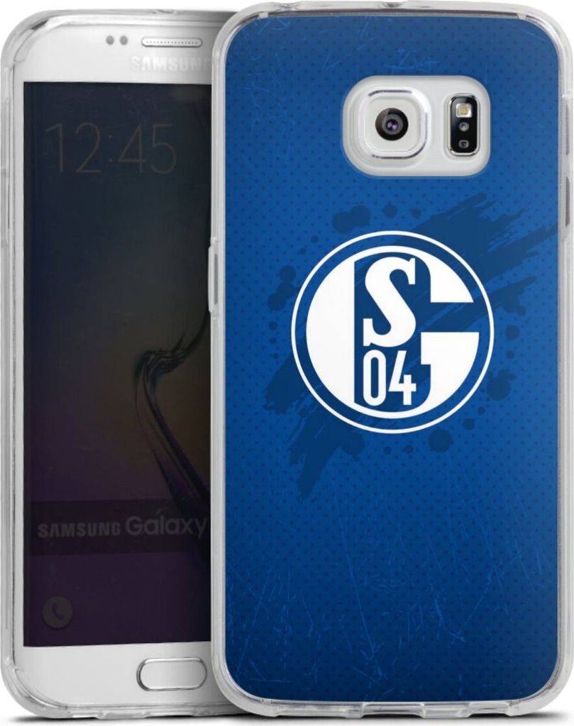 DeinDesign Handyhülle für Samsung Galaxy S6 Edge Silikon Hülle Case Smartphone Schutzhülle Bundesliga FC Schalke 04 Offizielles Lizenzprodukt