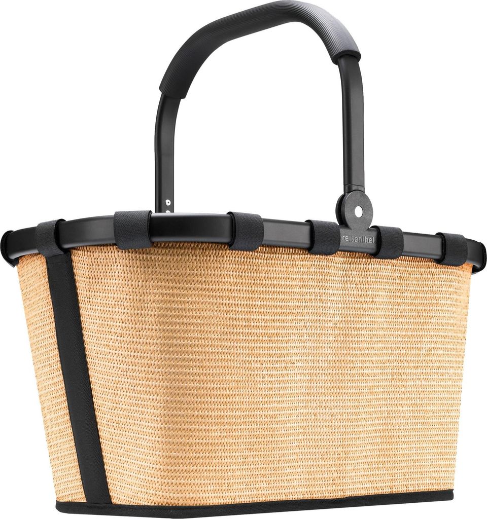 Reisenthel Einkaufskorb carrybag frame raffia black braun Produktbild 