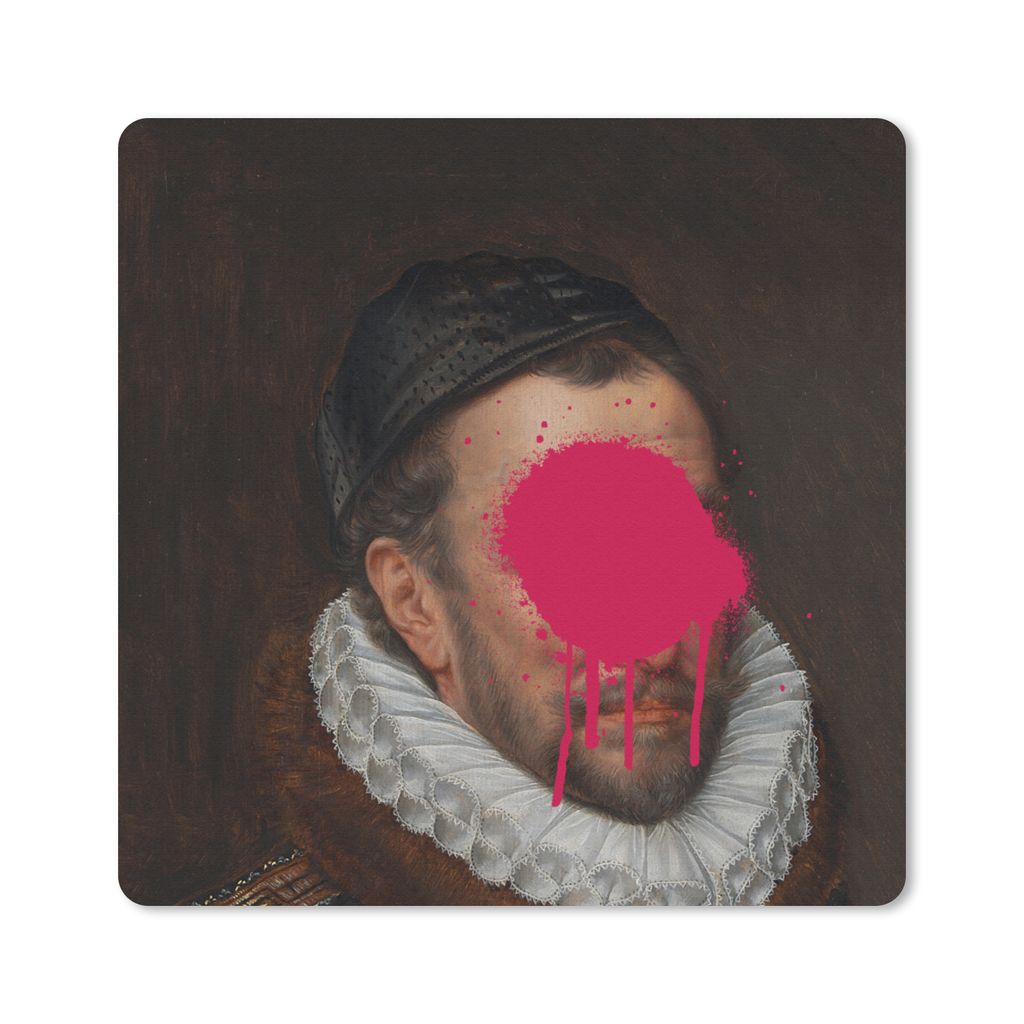 MuchoWow Mauspad Mousepad Wilhelm von Oranien - Kunst - Gemälde 30x30 cm - Mousepads - Maus Mat - Pad - Mausunterlage - Gaming