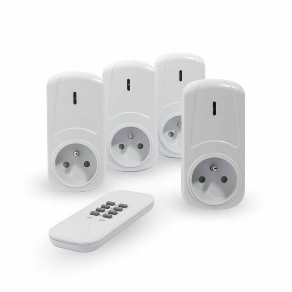 Universeel - Stopcontact Met Afstandsbediening Max 2000W 4St - 54662