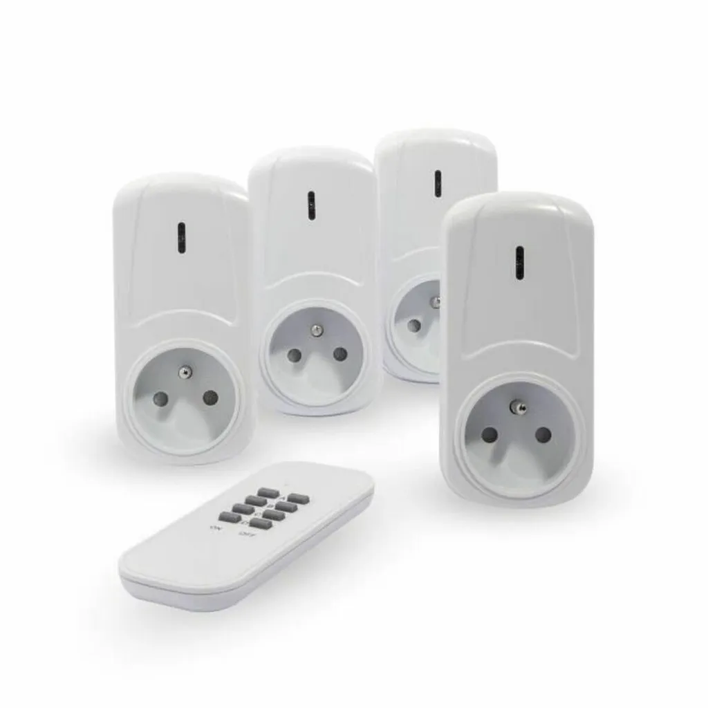 Prises télécommandées Chacon 2000W - Kit de 3 prises avec télécommande