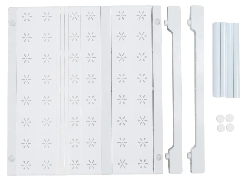 Organisateur de penderie extensible 27-38 cm sans découpe en acier