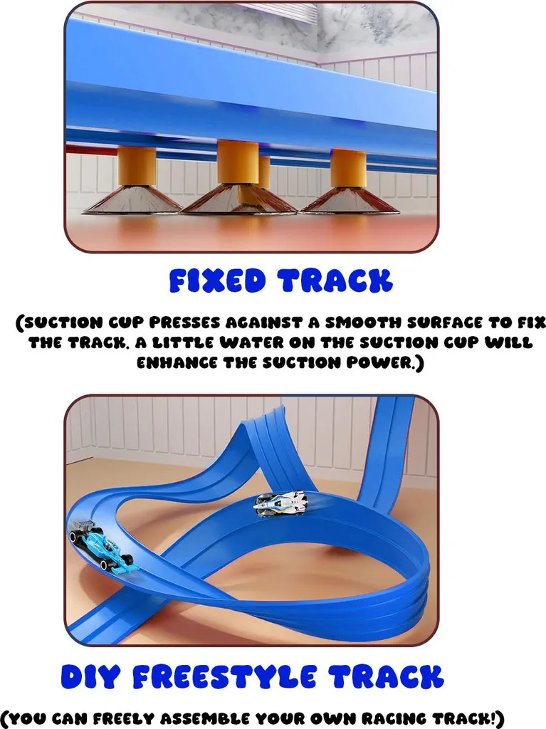 Circuit Flex Tracks propulsion gravité avec voitures miniatures STEM - 3