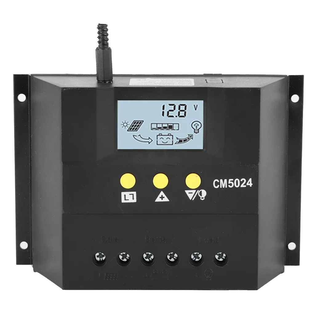 Régulateur de charge solaire PWM 30A 12V/24V pour batterie de camping-car