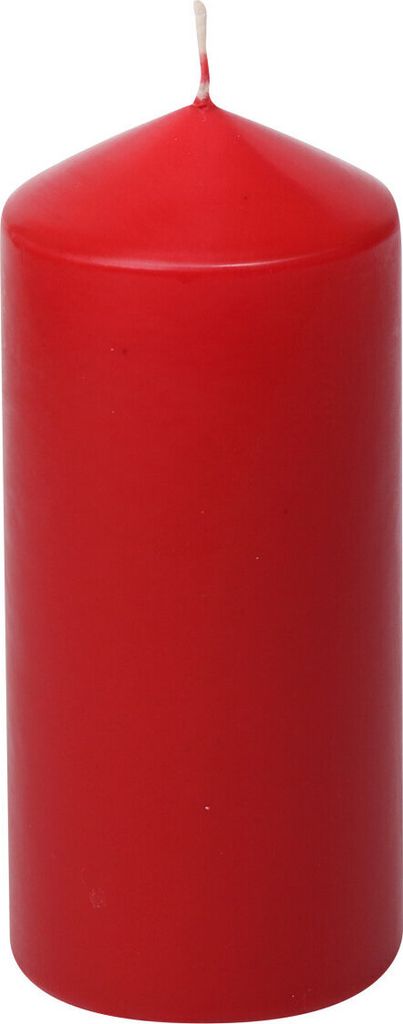 Stumpenkerzen Rubin Rot 150/67 mm, 10 Stück Steinhart Kerzen in RAL-Kerzen Güte Qualität