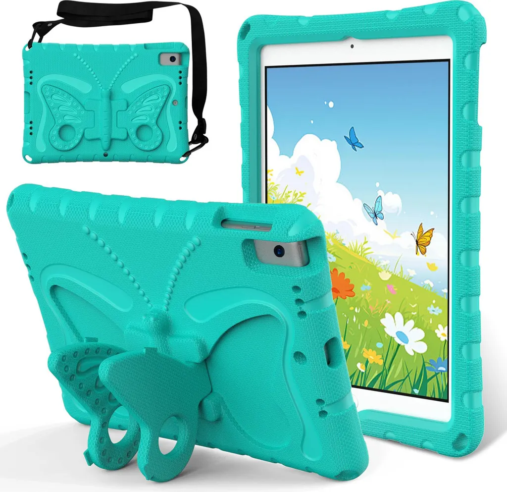 Custodia Protettiva iPad Kids Verde - EVA Antiurto con Tracolla