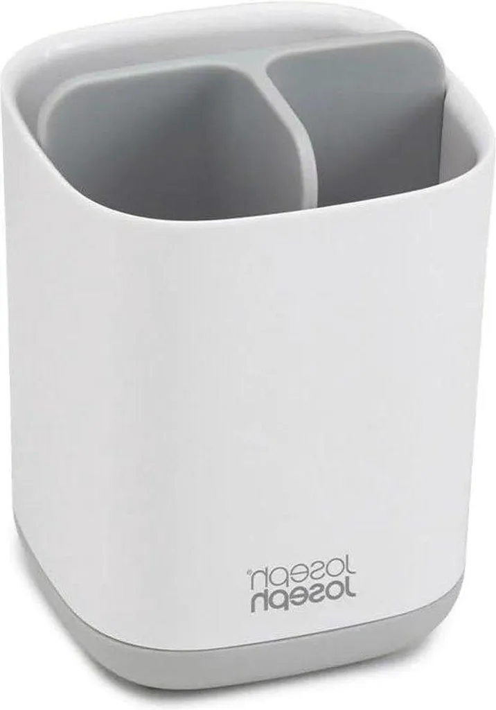 Support brosse à dents anti-humidité blanc/gris, fini le désordre