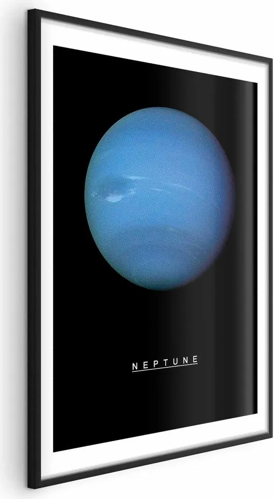 Kit Poster Nettuno 60x90 + Cornice Nera High-Quality Online
