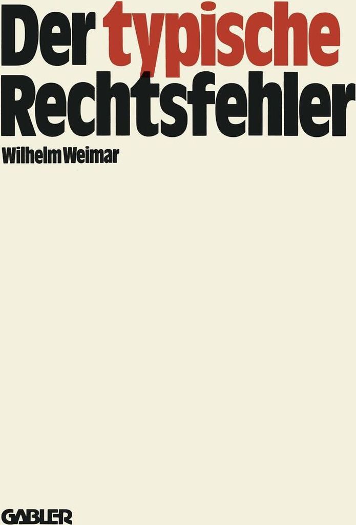 Der typische Rechtsfehler