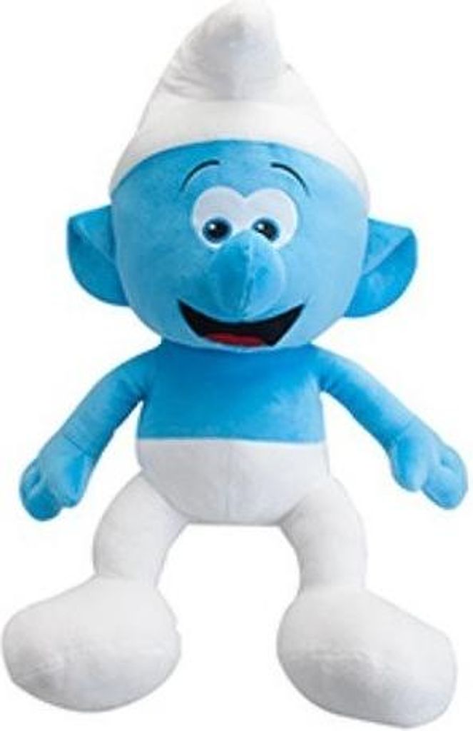 Pluche smurf - Gewone smurf - 80 cm Produktbild 