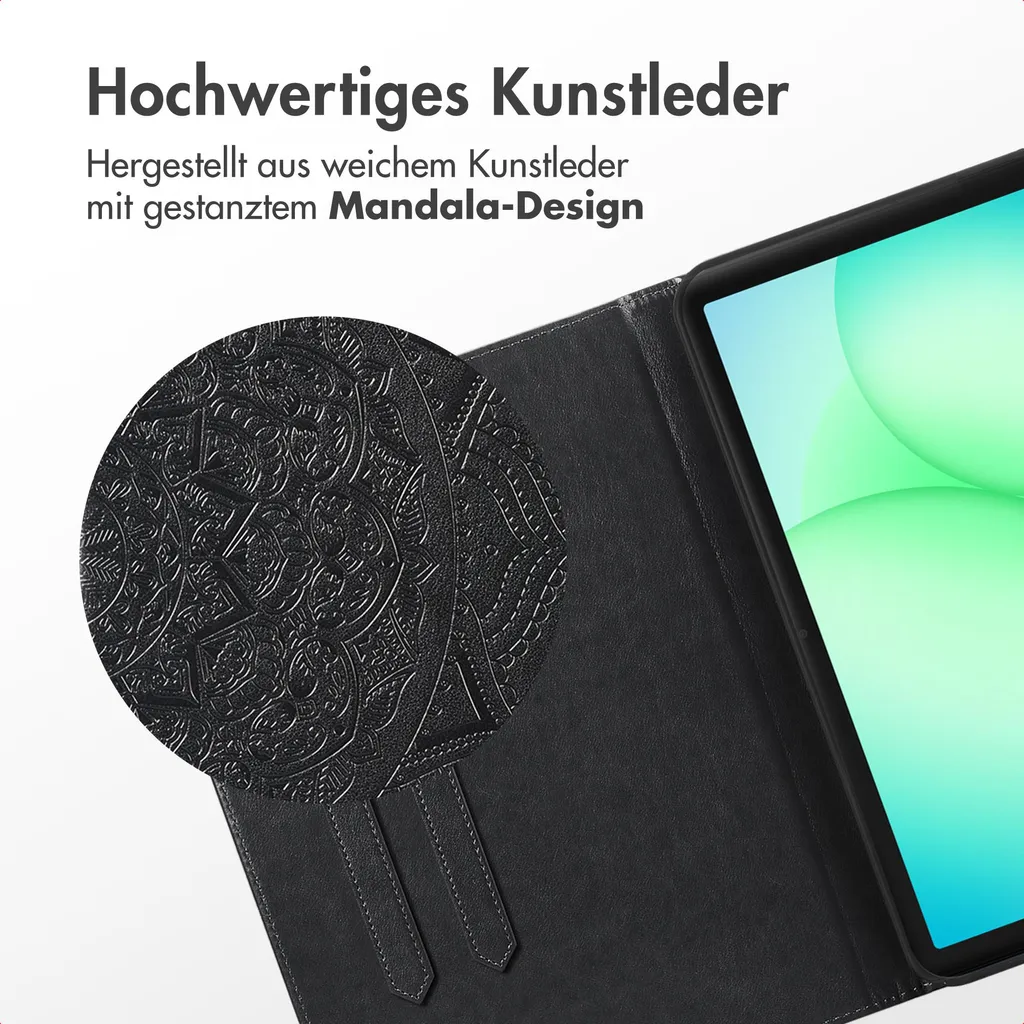 Cover Tablet Samsung Galaxy Tab A11 Plus Mandala Nero - imoshion Kids Friendly - 5