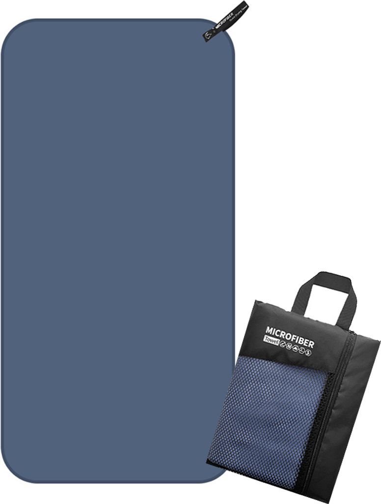 Super Saugfähiges Camping-Handtuch, Mikrofaser-Reisehandtuch, Schnell Trocknendes Handtuch Für Camping, Wandern, Fitnessstudio(Navy,60*120cm)