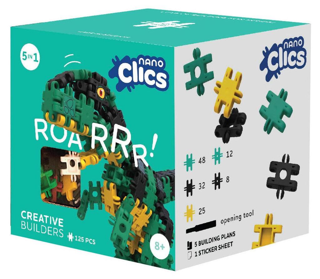 Clics Bausteine Nano Clics Creative Builders Set 125 Stück Produktbild 