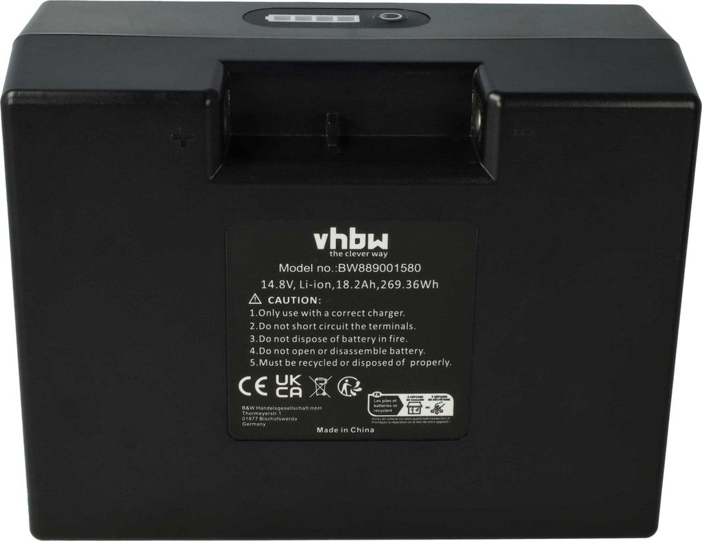 vhbw Akku kompatibel mit Kiffe Birdie Elektro-Trolley Caddy (18200 mAh, 14,8 V, Li-Ion)