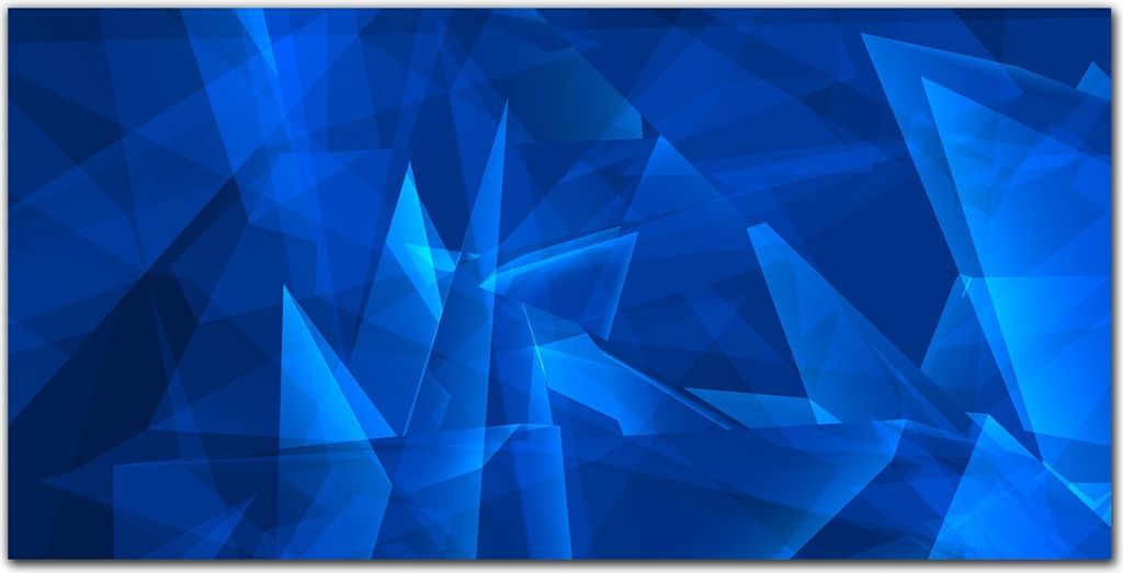 Coloray - Bild aus Glas - Glasbilder - 100 x 50 cm - Glasblock mit Bild Gehärtetes Glas Wohnzimmer Dekoration Wanddekoration Küche - Geometrisch