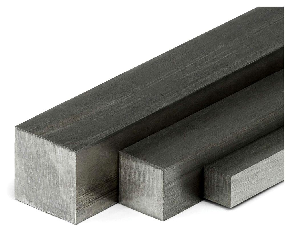 Edelstahl Vierkant VA V2A blank 20x20mm | Länge: 200mm (20cm) nach Maß