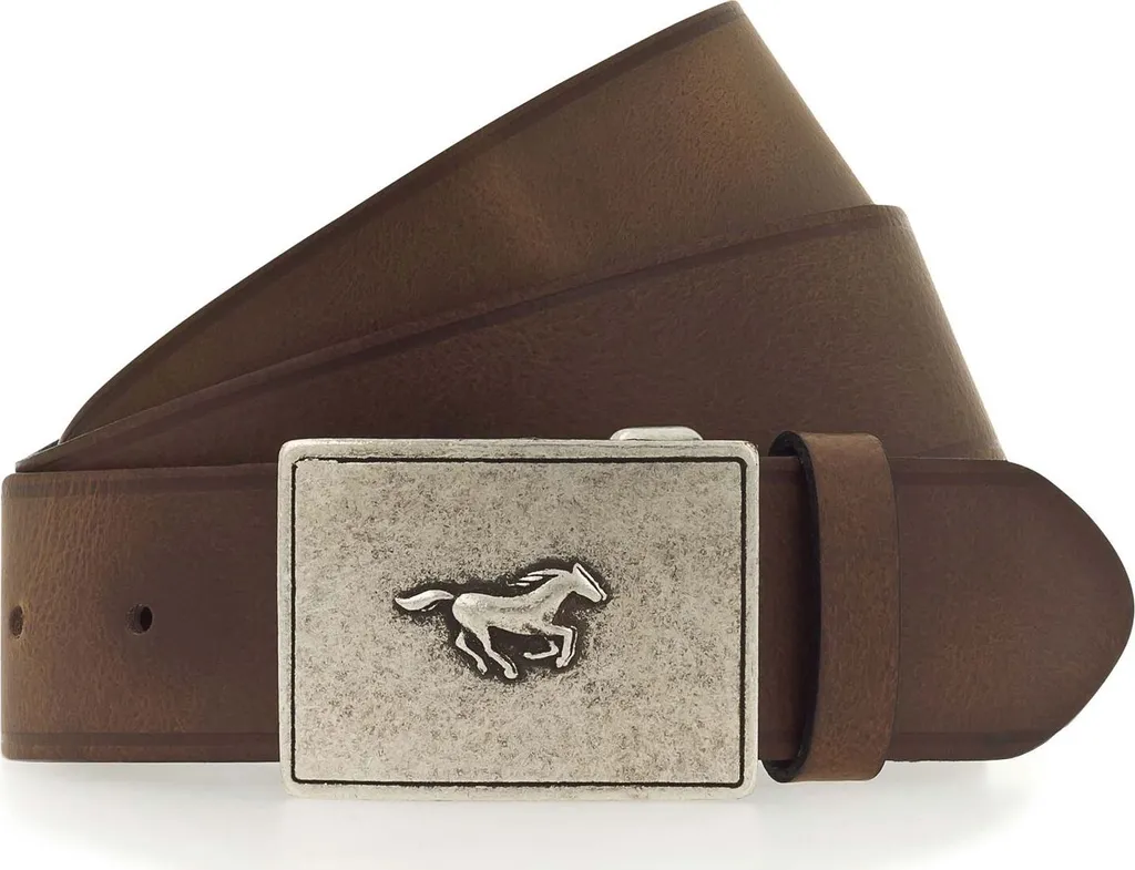 Cintura MUSTANG Pelle 40mm W115 Baileys Marrone: Eleganza Maschile
