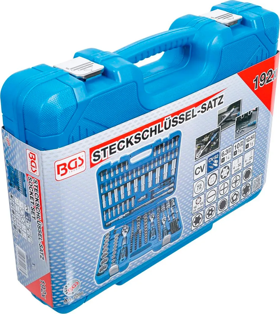 Kit clés à douille 12 pans BGS 2286 pour débloquer les écrous difficiles - 12