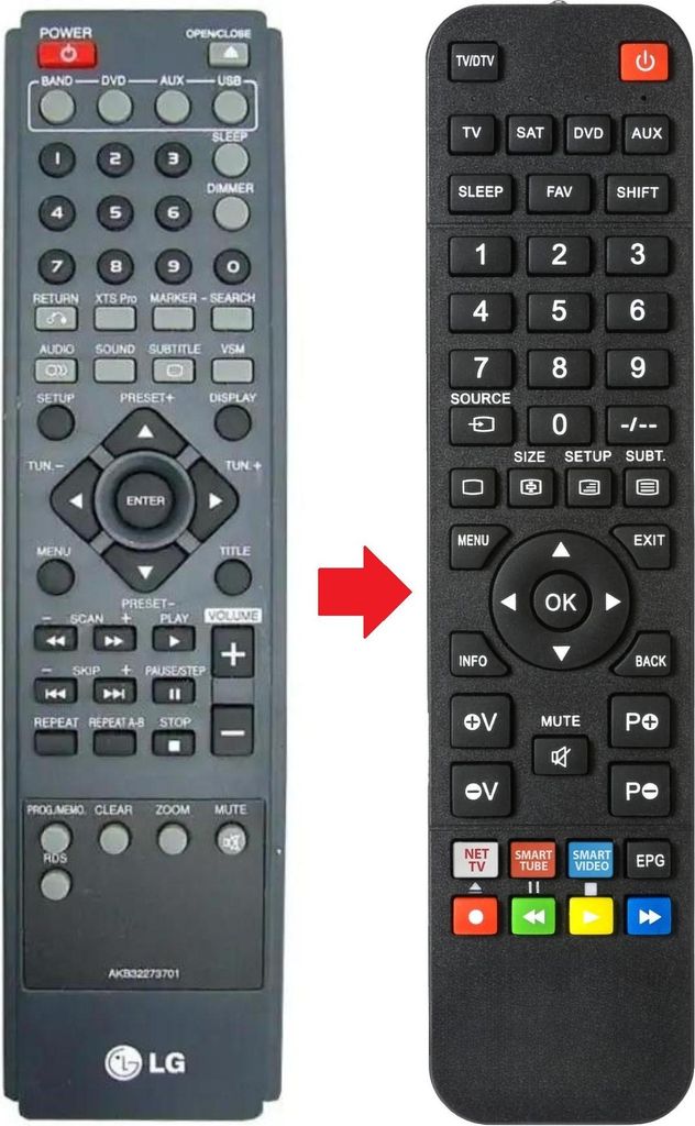 Fernbedienung passend für LG AKB32273701