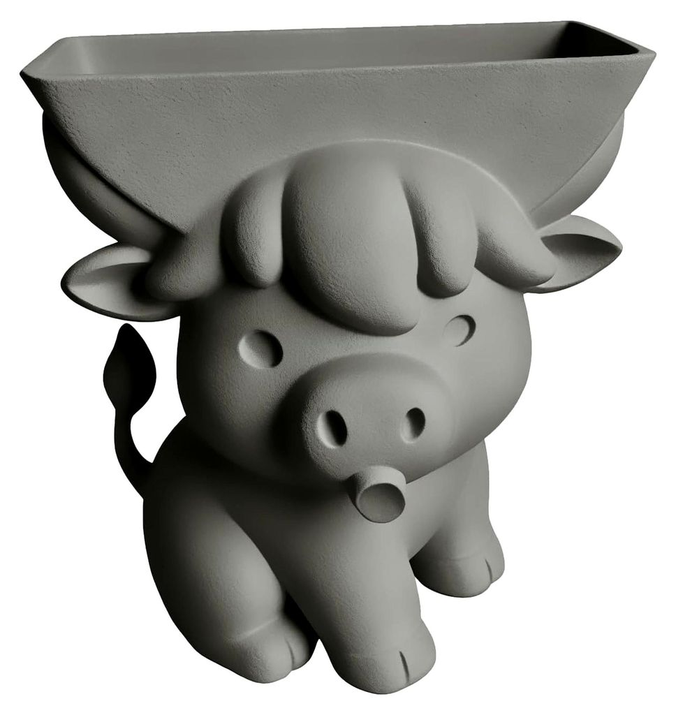 Schwammhalter für die Küchenspüle | 3D-gedrucktes Spülenzubehör in Kuhform, niedlicher Geschirrschwamm-Abtropfer | Für kleine Räume, Stadtwo...