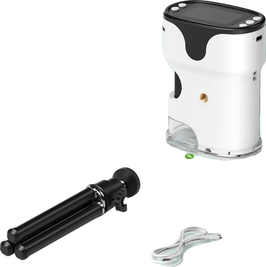Microscope portable blanc zoom 1000x avec éclairage LED haute clarté