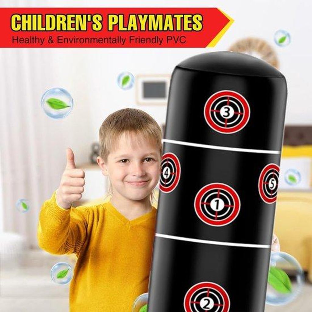 Ibenzoa-Boxsack für Kinder mit Boxhandschuhen, 160 cm, aufblasbarem und sicherem Spielzeug für den Hausgebrauch