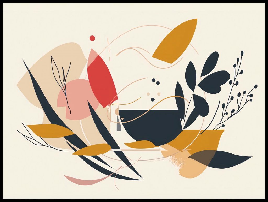 Plakat 100x75cm Lebendige Flora