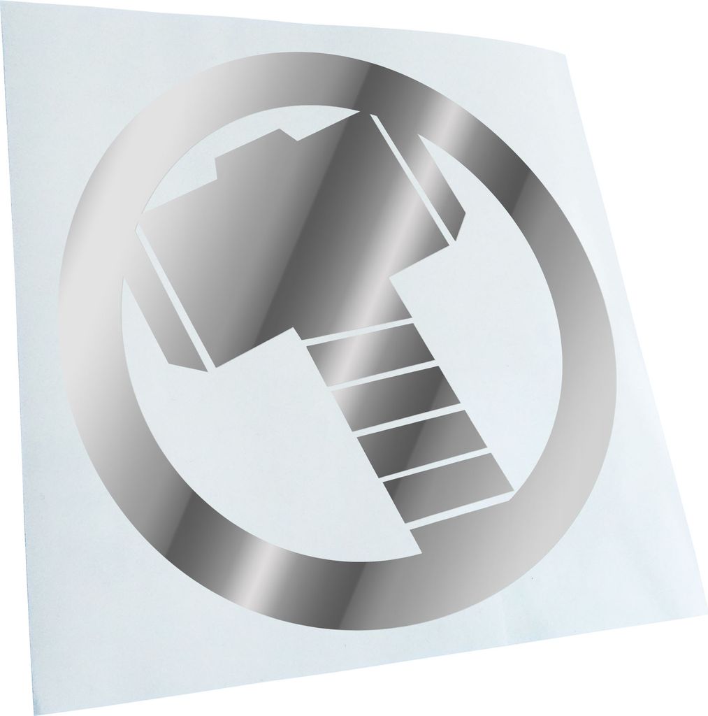 Kiwistar - Autoaufkleber - Mjölnir - Thors Hammer Heckscheibe - Aufkleber für Auto Kfz Fahrrad, LKW, Truck Mofa