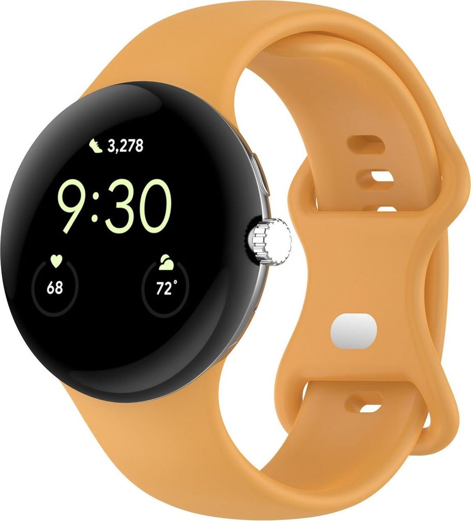 Smartwatch Armband Silikon Google Pixel Watch 4 / 3 45mm Butterfly-Schnalle Band