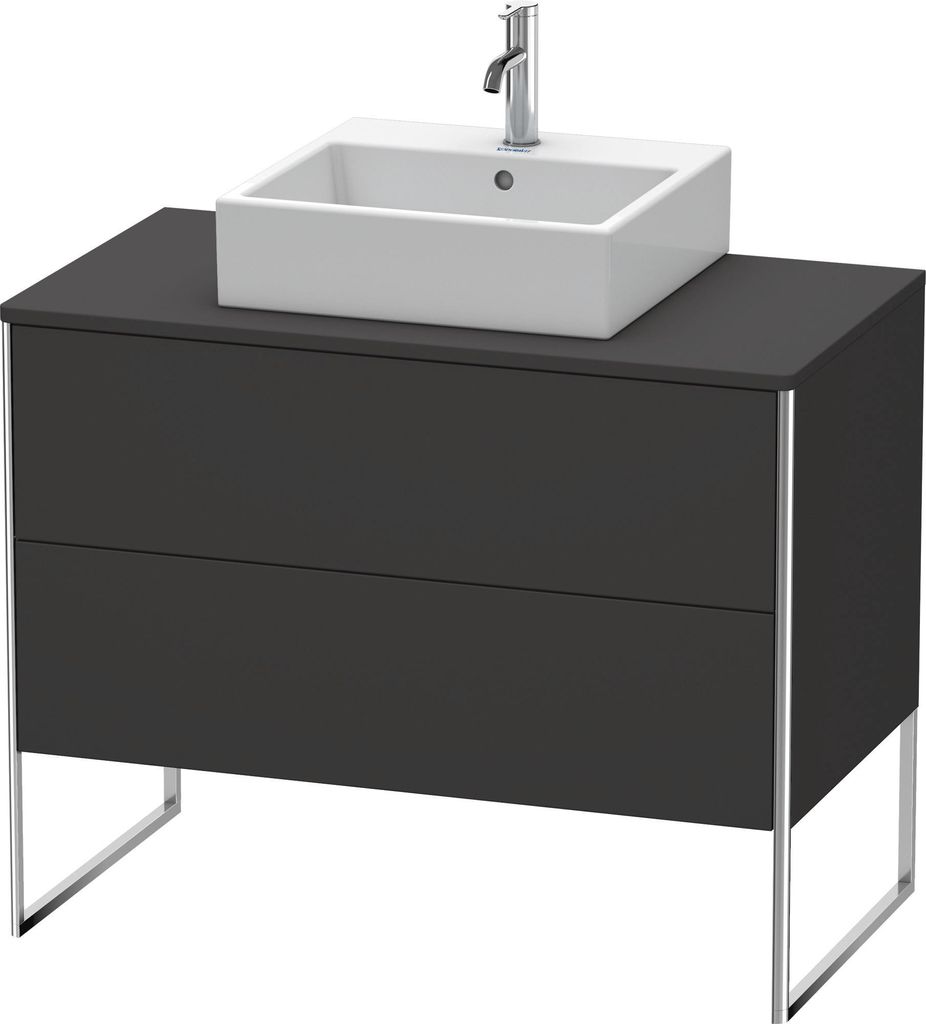 Duravit XSquare Konsolenwaschtischunterbau freistehend, 2 Auszüge, 1000x778x548mm, XS492108080
