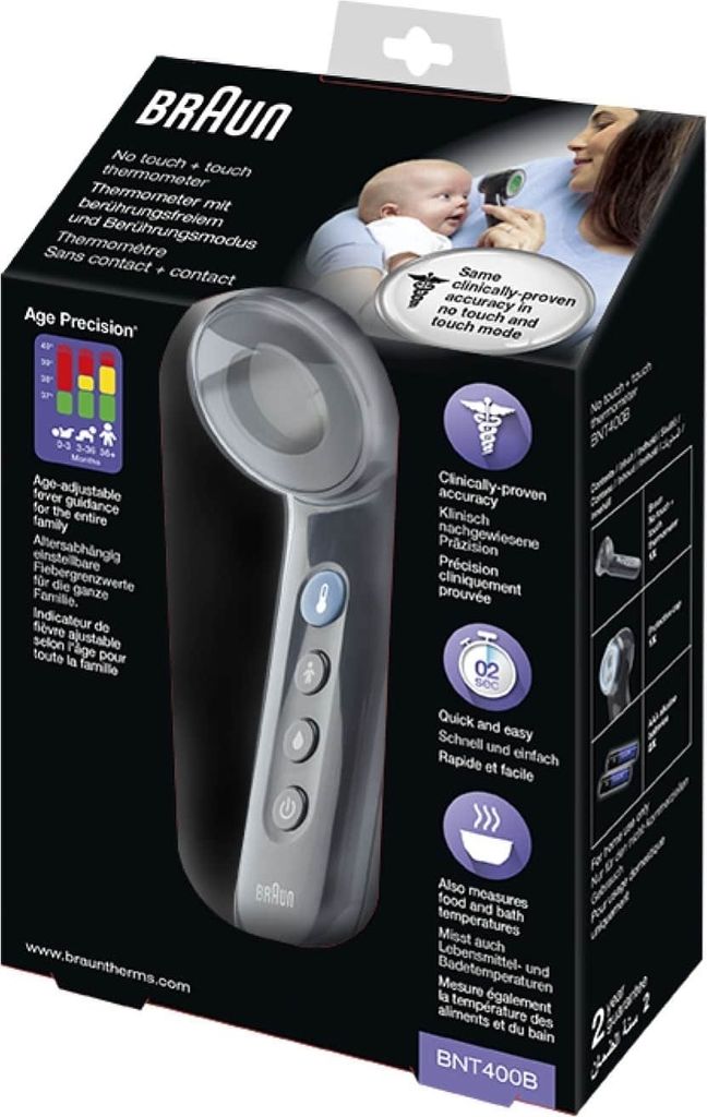 BRAUN BNT400 čelní bezdotykový teploměr s "AGE Precision" Obrázek produktu 