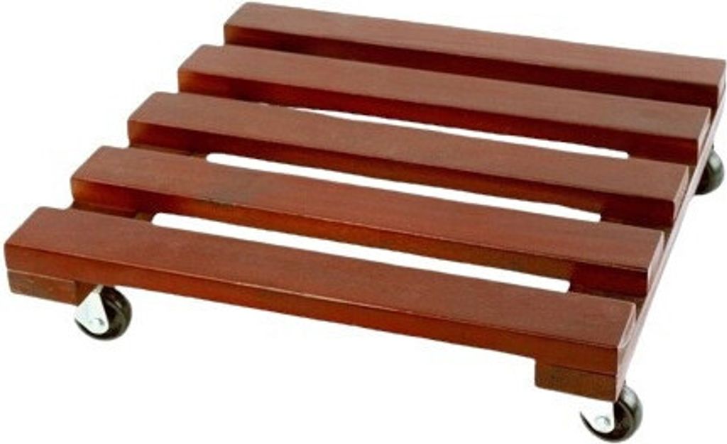TrendLine Pflanzenroller Akazie 35 x 35 cm
